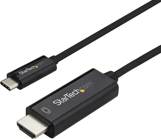 StarTech HDMI 2.0 Premium High Speed 4K 60Hz HDR Cable HDMI Male - USB-C Male 3m Black