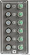 Osculati mit Paneelen Wasserdichtes Panel mit 6 Schaltern und thermischen Sicherungen 12V