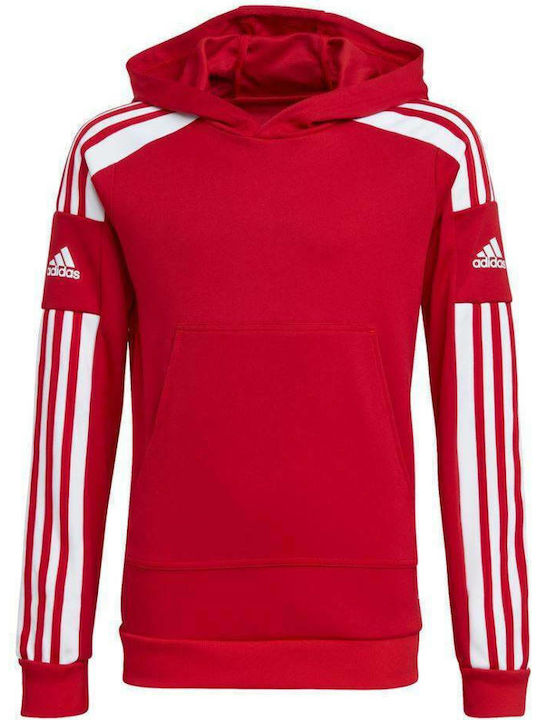 Adidas Kids Sweatshirt with Hood and Pocket Red Squadra 21