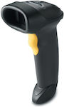 Zebra LS2208 Handheld-Scanner Verkabelt Anthrazit mit 1D-Barcode-Lesefunktion