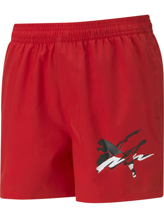 PUMA ESS Kids Swimwear Swim Shorts Red
