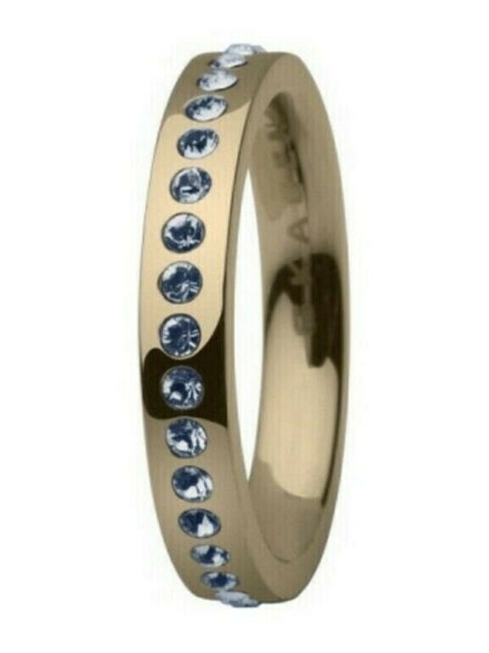 Skagen Women's Eternity Band Gold Plated Ring