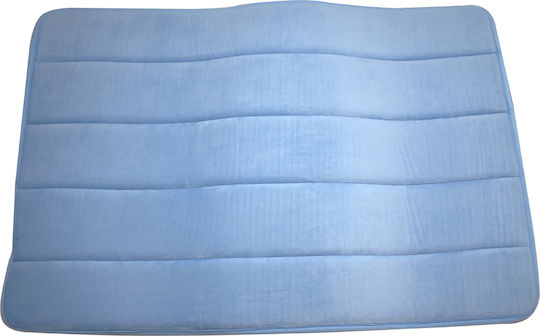 Chios Hellas Rutschfest Badematte Memory-Schaum Rechteckig 50516 Blue 50x80cm