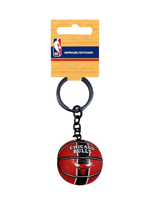 Back Me Up Keychain NBA Chicago Bulls Metalic de Echipă Roșu