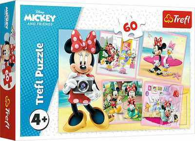 Puzzle pentru Copii Lovely Minnie pentru 4++ Ani 60buc Trefl