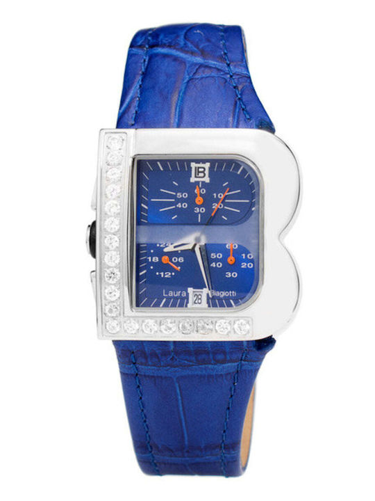 Laura Biagiotti Women's Watch with Blue Leather...