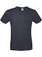 B&C E150 Ανδρικό Διαφημιστικό T-shirt Κοντομάνικο Light Navy