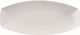 Schonwald Teller Wüste Oval aus Porzellan Weiß 14cm