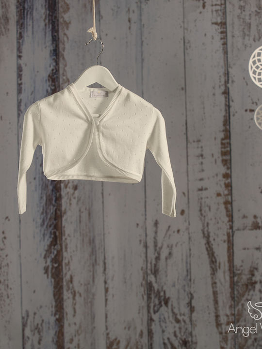 Angel Wings Beige Baptism Jacket