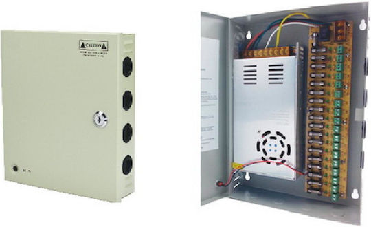 Anga CCTV System Power Box Stabilized 18 Outputs 12V 30A 120W CP1209-30A-18