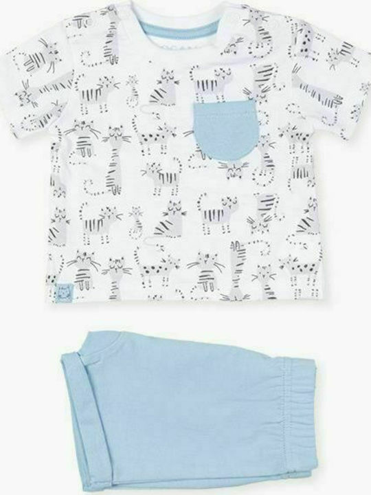 Losan Kids Set with Shorts Summer 2pcs White