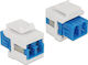 DeLock Lc Duplex Singlemode Keystone Blue/White