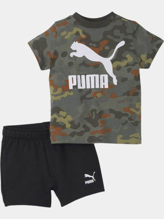 PUMA Set pentru copii cu șorturi Vară 2buc Kaki...