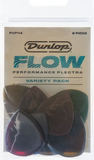 Dunlop Guitar Picks Flow Variety Pack Set 8pcs