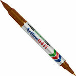 Artline 041Τ Permanent Marker 1mm Brown