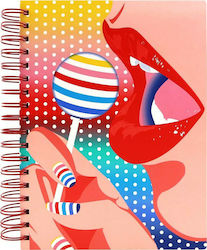 Santoro Lollipop Notebook Spiral Ruled Multicolour