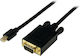 StarTech Кабел mini DisplayPort мъжки - VGA мъжки 1.8м Черен (MDP2VGAMM6B)