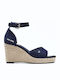 Maida Bass Platforme Dama Tip Espadrile Albastru Marin