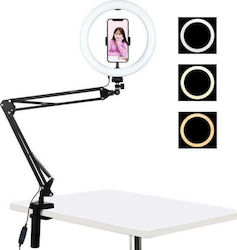 Puluz LED Ring Light Ring Light 26cm with Desktop Stand/Mount Stand and Mobile Holder