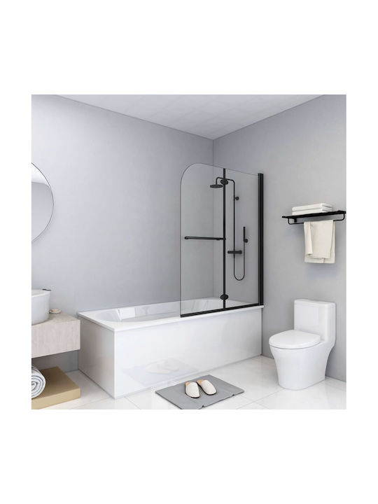vidaXL Shower Screen Bathtub with Foldable Door...