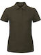 B&C Women Women's Short Sleeve Promotional Blouse Brown