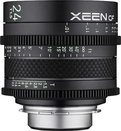 Samyang Full Frame Φωτογραφικός Φακός Xeen CF 24mm T1.5 Pro Cine Σταθερός για Canon EF Mount Μαύρος