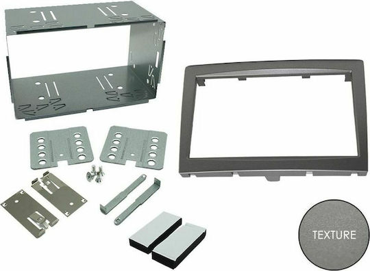 Connects2 DIN Fascia Panels 2 Din Faceplate R/CD for Porsche 911/Boxter 2004-2008 / Cayman 987 2005-2009 for Porsche Cayman 2005-2009