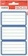 BSB Notebook Labels Blue 15pcs