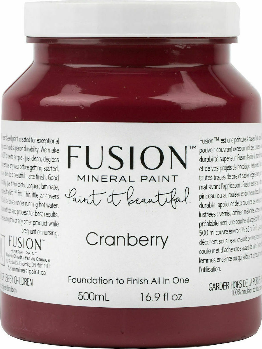 Fusion Mineral Paint Paint It Beautiful Cranberry 500ml Skroutz.gr