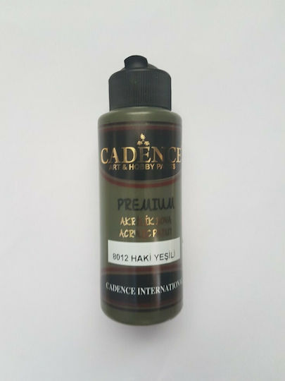 Cadence Acrylic Paint Premium Acrylic Paint Set in Green color 8012 Khaki 120ml 1pcs