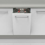 Sharp QW-NS14I49EX Πλήρως Εντοιχιζόμενο Πλυντήριο Πιάτων για 10 Σερβίτσια Π45xY87εκ. Λευκό