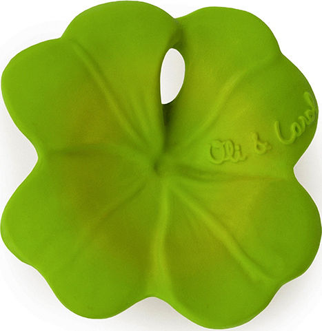 Oli&Carol Eli the Clover Teething Ring Rubber for 3 Months+