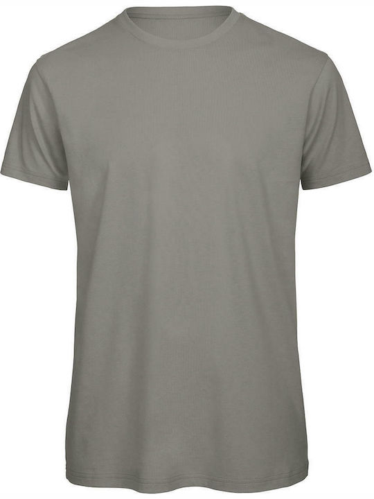 B&C Inspire T Ανδρικό Διαφημιστικό T-shirt Κοντομάνικο Light Grey