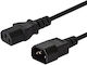 Savio power cable Schuko - IEC C14 Cablu 1.2m Negru (CL-99)