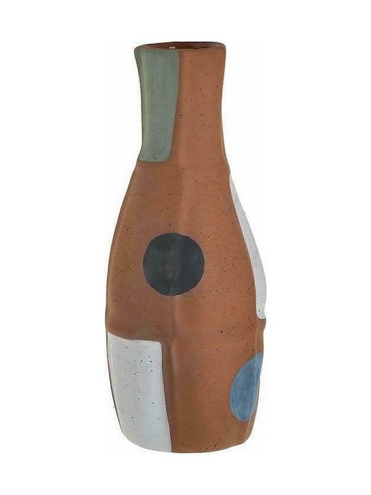 Inart Vază Decorativă Ceramică Terracotta 10x10x25cm 1buc