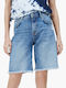 Pepe Jeans Violet Women's Bermuda Shorts Jean Blue