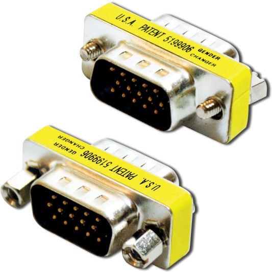 Μετατροπέας VGA male σε VGA male Ασημί 1τμχ COUPLER-MM-VGA