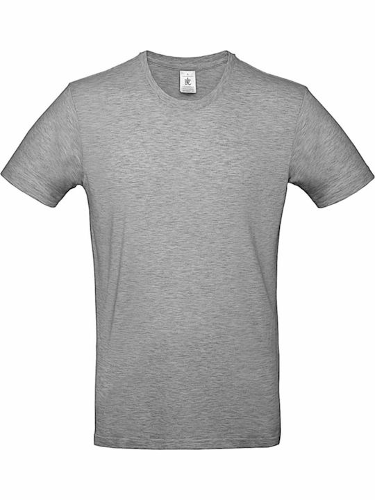 B&C E190 Men's Short Sleeve Promotional T-Shirt Sport Grey