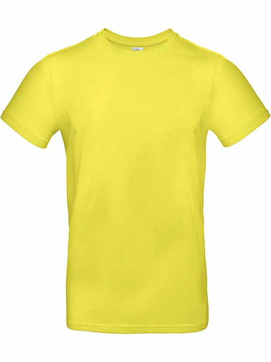 B&C E190 Ανδρικό Διαφημιστικό T-shirt Solar Yellow