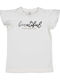 Kinderhemd Kurzarm Weiß T-Shirt "Beautiful" 24446