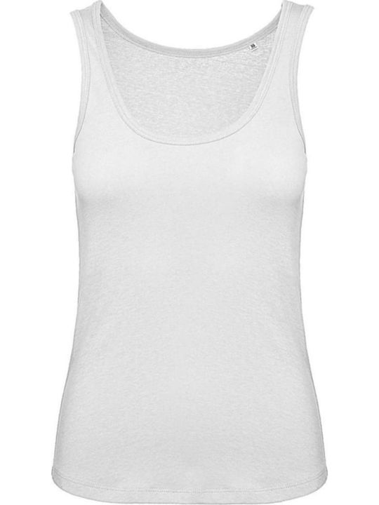 B&C Inspire T Women's Sleeveless Promotional Blouse White