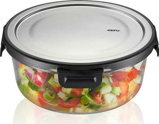 Gefu Microwave Glass Lunch Box Milo Silver 900ml