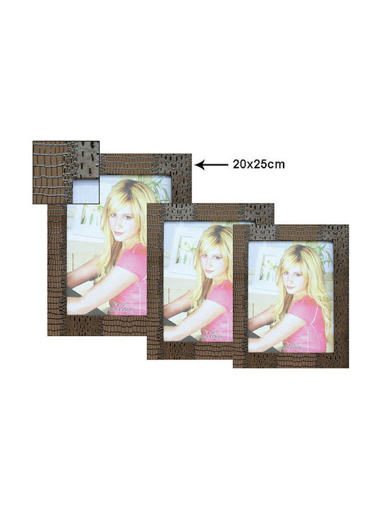 Marhome Rama Foto Din Plastic Cu Cadru Maro
