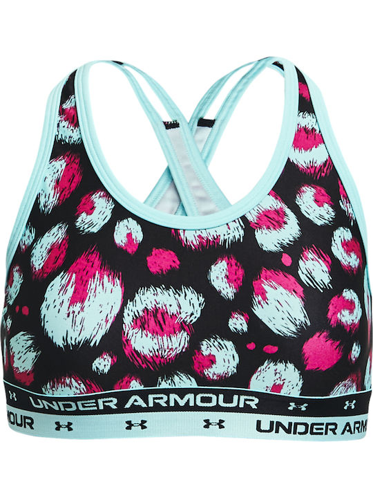 Under Armour Crossback Printed Παιδικό Μπουστάκι Μαύρο