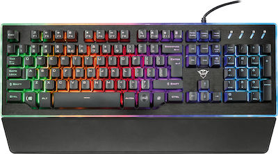 Trust GXT 860 Tastatură de Gaming cu iluminare RGB Negru