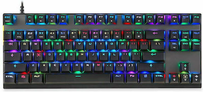 Motospeed K82 Gaming Μηχανικό Πληκτρολόγιο Tenkeyless με Outemu Red διακόπτες και RGB φωτισμό (Αγγλικό US)