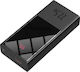 Baseus Super Mini Power Bank 10000mAh 22.5W mit USB-A Anschluss und USB-C Anschluss Schnellaufladung 3.0 Schwarz