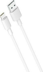 XO NB156 1m Regular USB 2.0 to micro USB Cable White (16.005.0053)