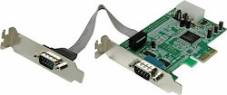 StarTech Card de control PCIe cu port RS232 DB9 Serial (PEX2S553LP)