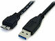 StarTech USB 3.0 Cable USB-A male - micro USB-B male Μαύρο 0.5m (USB3AUB50CMB)